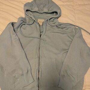 American Eagle Outfitters Light Blue Zip-Up